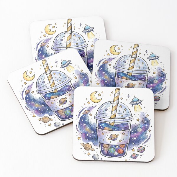 Item preview, Boba Tea Gift | Cosmic Bubble Tea Space Art | Cute Kawaii Galaxy Drink | Gen Z Aesthetic Birthday Present | Cafe Kitchen Decor designed and sold by Cosmic Doodle Co..