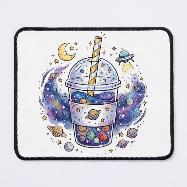 Item preview, Boba Tea Gift | Cosmic Bubble Tea Space Art | Cute Kawaii Galaxy Drink | Gen Z Aesthetic Birthday Present | Cafe Kitchen Decor designed and sold by Cosmic Doodle Co..