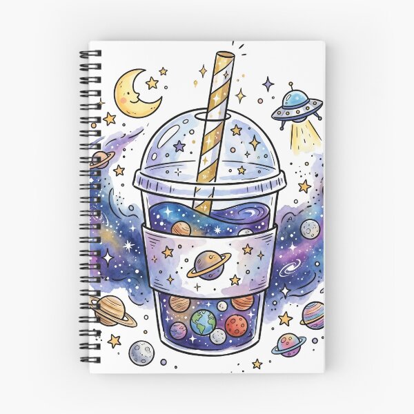 Item preview, Boba Tea Gift | Cosmic Bubble Tea Space Art | Cute Kawaii Galaxy Drink | Gen Z Aesthetic Birthday Present | Cafe Kitchen Decor designed and sold by Cosmic Doodle Co..