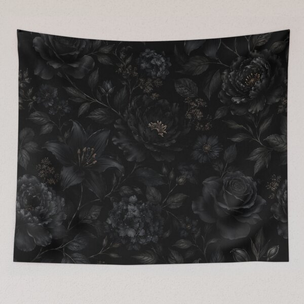 Item preview, Dark Elegance Botanical Floral Pattern designed and sold by Owcomm.