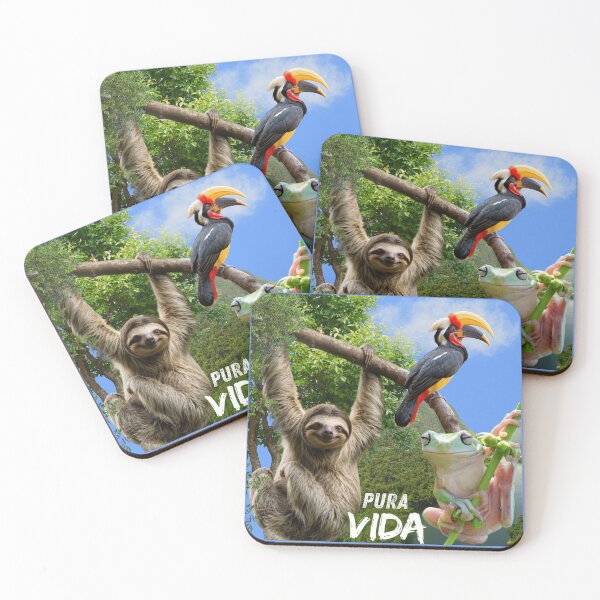 Item preview, Copy of Pura Vida Costa Rica Sloth designed and sold by A touch of creativity.