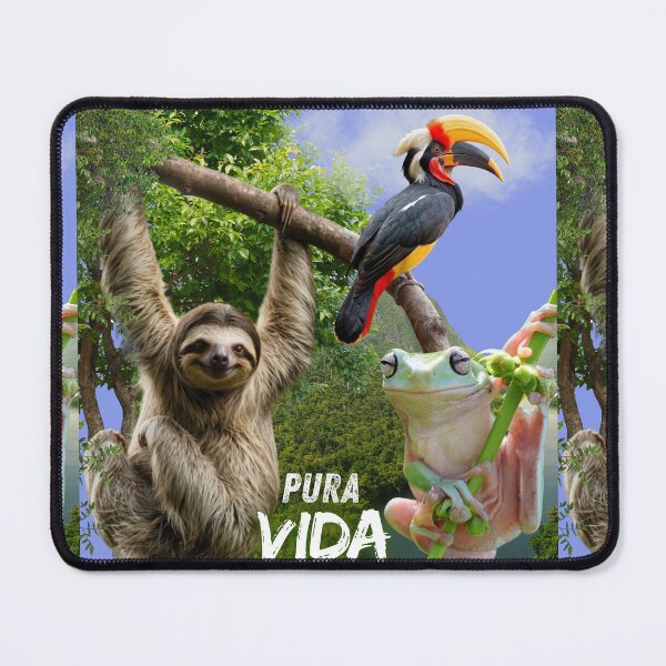 Item preview, Copy of Pura Vida Costa Rica Sloth designed and sold by A touch of creativity.