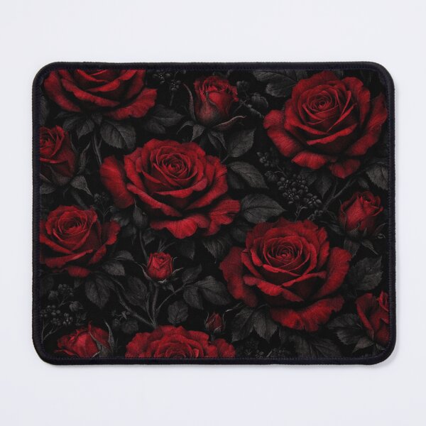 Item preview, Dark Red Roses Floral Pattern designed and sold by Owcomm.