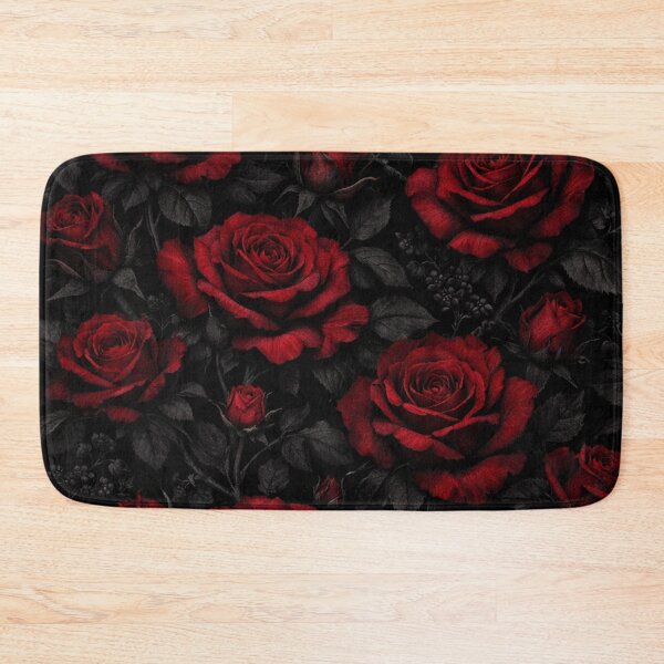 Item preview, Dark Red Roses Floral Pattern designed and sold by Owcomm.