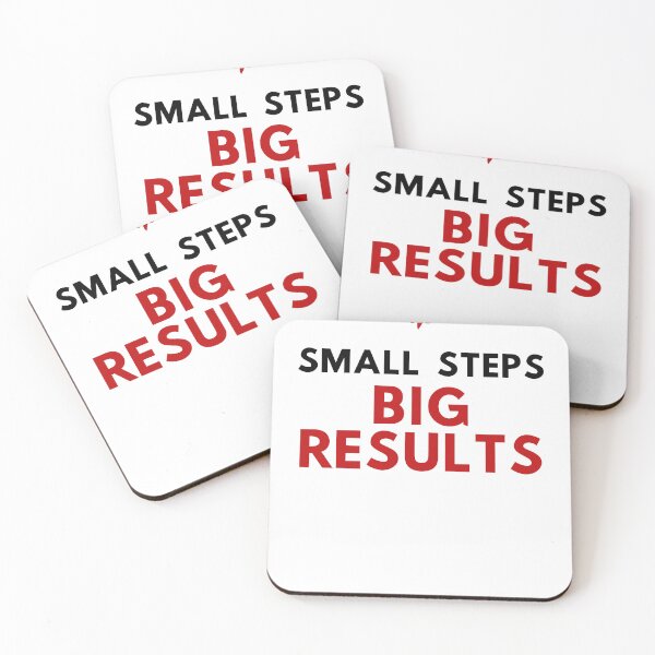 Item preview, Small Steps Big Results - Motivational Fitness Design designed and sold by DomKo10.