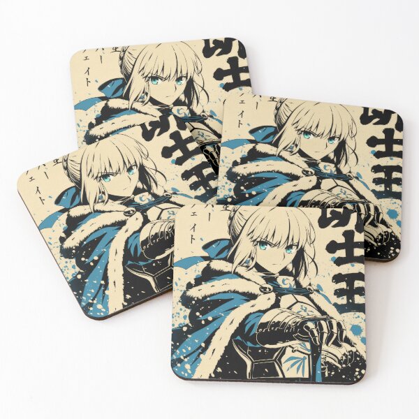 Artikelvorschau, Fate Blade Warrior Vintage Warmblau entworfen und verkauft von AnimeArsenalPrints.