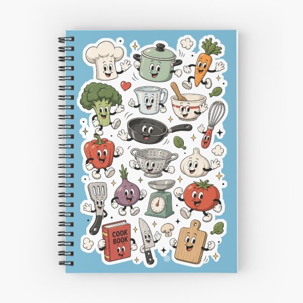 Item preview, Cute Cooking Collection | Rubber Hose Kitchen & Vegetable Cartoon Design designed and sold by TheStephanieRome.