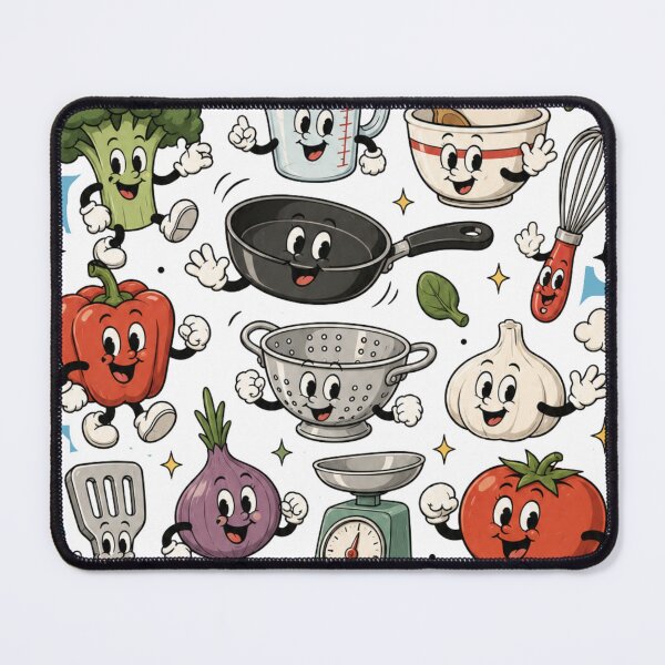Item preview, Cute Cooking Collection | Rubber Hose Kitchen & Vegetable Cartoon Design designed and sold by TheStephanieRome.
