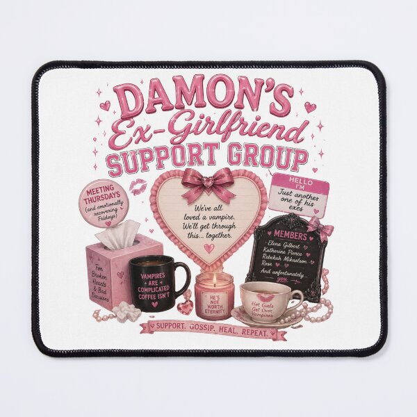 Item preview, Pink Vampire Ex Support Group | Coquette Goth Aesthetic | Funny Dark Romance Design designed and sold by Delenasdiary.