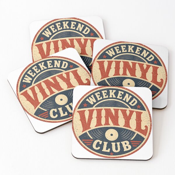 Item preview, Weekend Vinyl Club - Vintage Record Collector Badge designed and sold by Golden Era Studio.