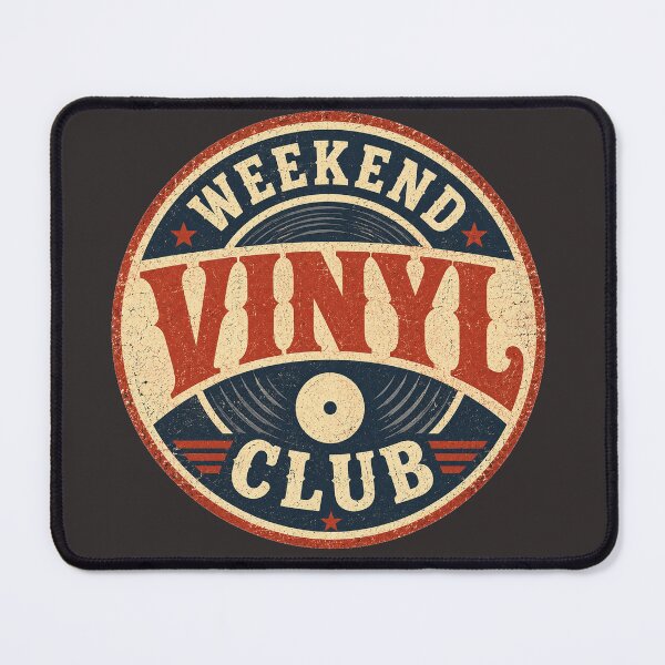 Item preview, Weekend Vinyl Club - Vintage Record Collector Badge designed and sold by JustResultsCo.