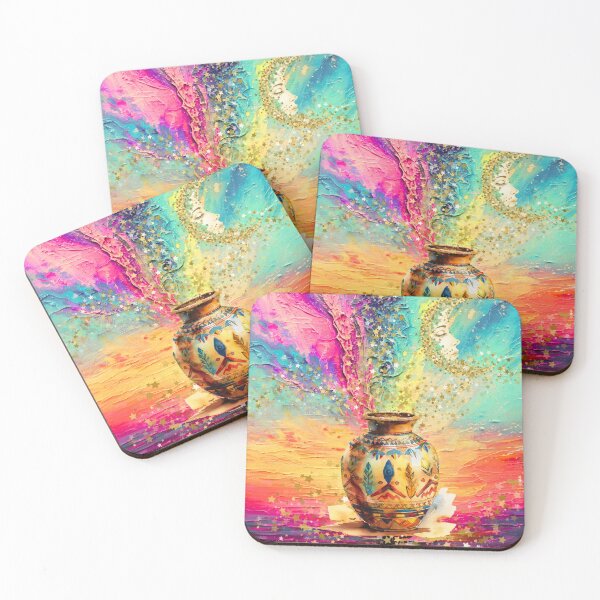 Item preview, Cosmic Vessel – Celestial Moon and Stars Surreal Art designed and sold by SacredPathHealingArt.
