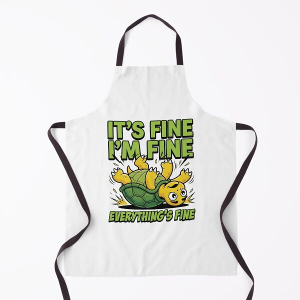 Item preview, It's Fine I'm Fine Funny Turtle Design designed and sold by TshirtsOnline-.