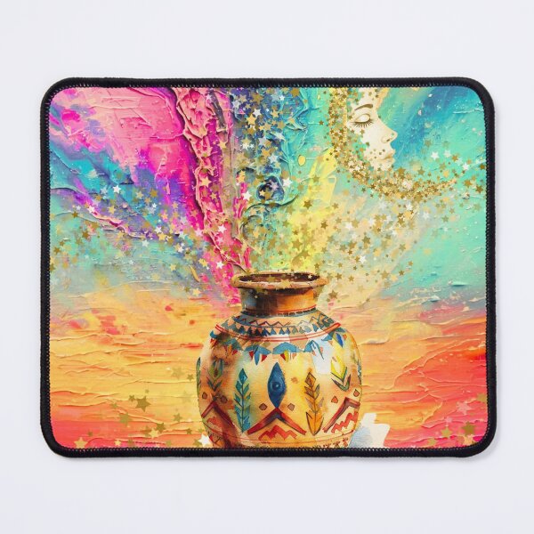 Item preview, Cosmic Vessel – Celestial Moon and Stars Surreal Art designed and sold by SacredPathHealingArt.
