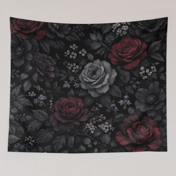 Item preview, Dark Gothic Red Rose Floral Pattern designed and sold by Owcomm.
