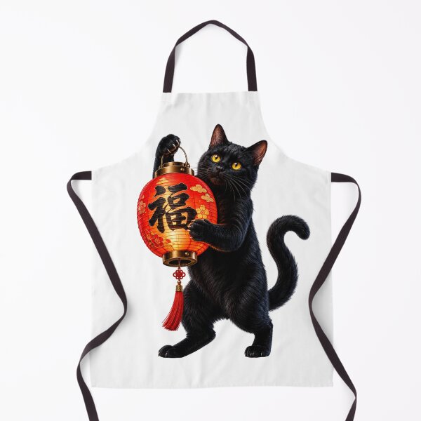 Item preview, Ukiyo-e Black Cat with Traditional Lantern designed and sold by MarVan-Prints.