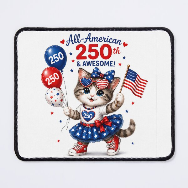 Item preview, Big Sister Kitten Celebrating USA 250th Birthday designed and sold by PatrioticPaws250.