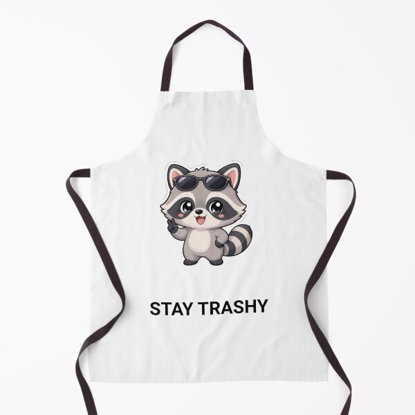 Item preview, Stay Trashy Cute Kawaii Raccoon Saying designed and sold by BoosterShop.