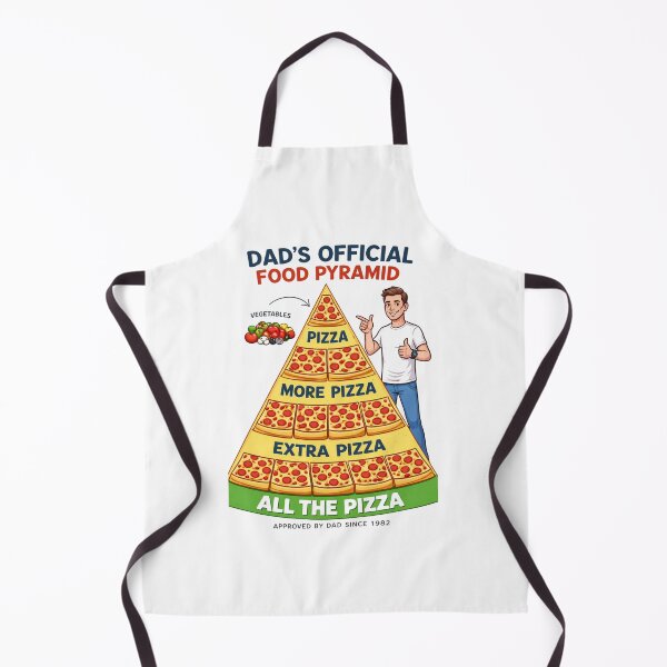 Item preview, Dads Official Food Pyramid All Pizza designed and sold by Print Loft.