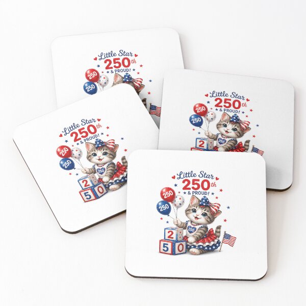 Item preview, Cute Baby Kitten Celebrating USA 250th Birthday designed and sold by PatrioticPaws250.
