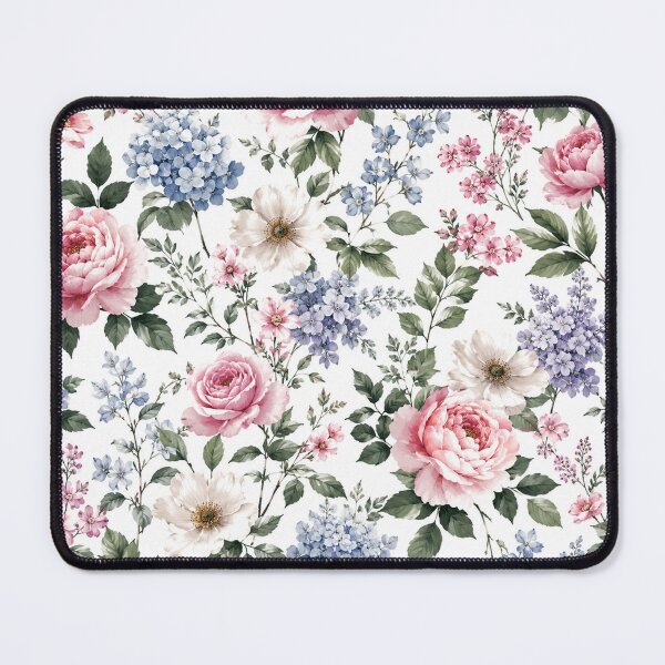 Item preview, Vintage Pink Peony and Hydrangea Floral Garden designed and sold by Owcomm.