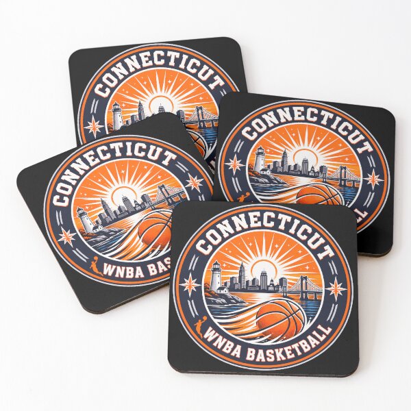 Item preview, Connecticut Women’s Basketball Sunrise Emblem Orange Navy Design designed and sold by TKOprintdesigns.