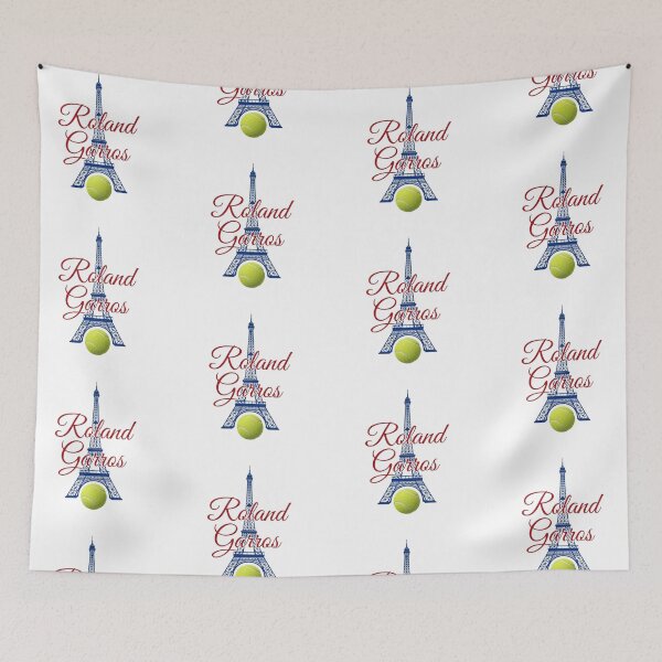 Item preview, Roland Garros Paris Eiffel Tower French Tennis Script Logo designed and sold by Holy-Verse.