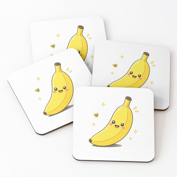 Item preview, Smiling and Adorable Kawaii Banana designed and sold by KM Design.