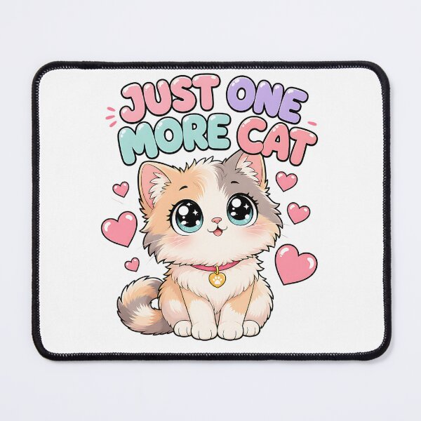 Item preview, Just One More Cat Cute Kawaii Cat designed and sold by BoosterShop.