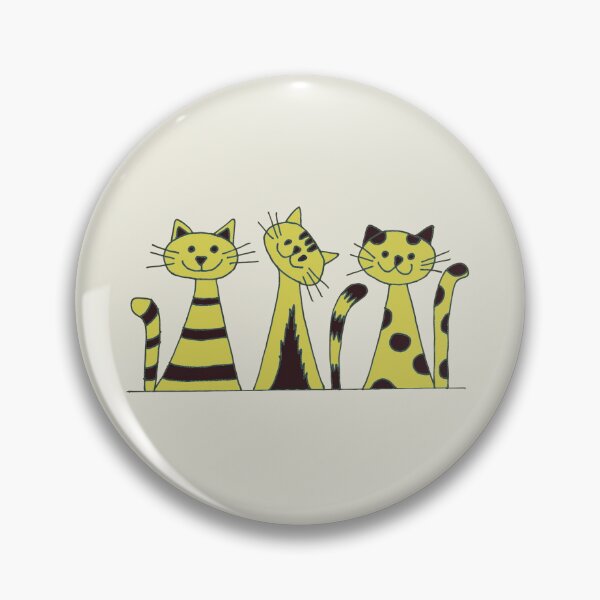 Item preview, three yellow cats designed and sold by Veki5.