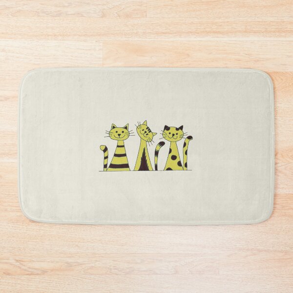 Item preview, three yellow cats designed and sold by Veki5.