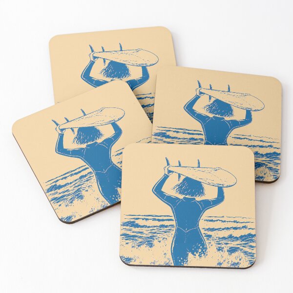 Item preview, Beach Surf Session Coastal Lifestyle Illustration designed and sold by Islabonita..