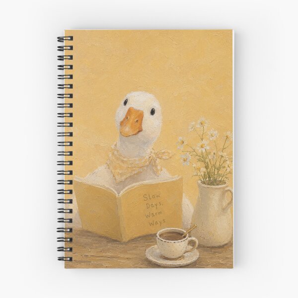 Item preview, Cute Goose Reading Book Coffee Shop designed and sold by bosamji.