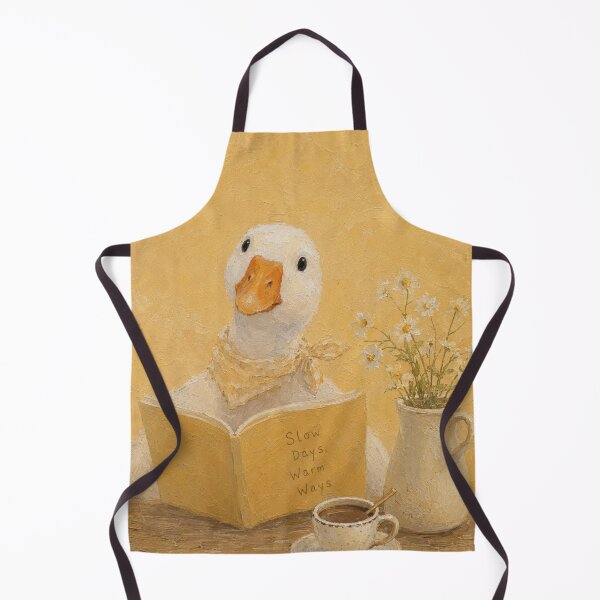 Item preview, Cute Goose Reading Book Coffee Shop designed and sold by bosamji.