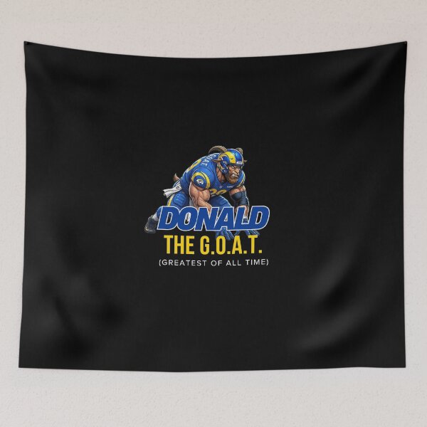Item preview, Donald GOAT Graphic Rams NFL Defensive Tackle Legend designed and sold by ThatFootball12.