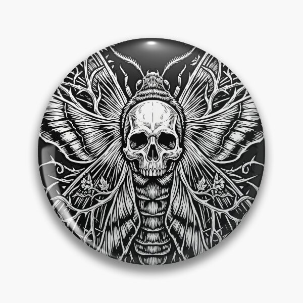 Item preview, Death's-Head Hawkmoth - Gothic Whimsigoth Nature Art designed and sold by DarkNeural.