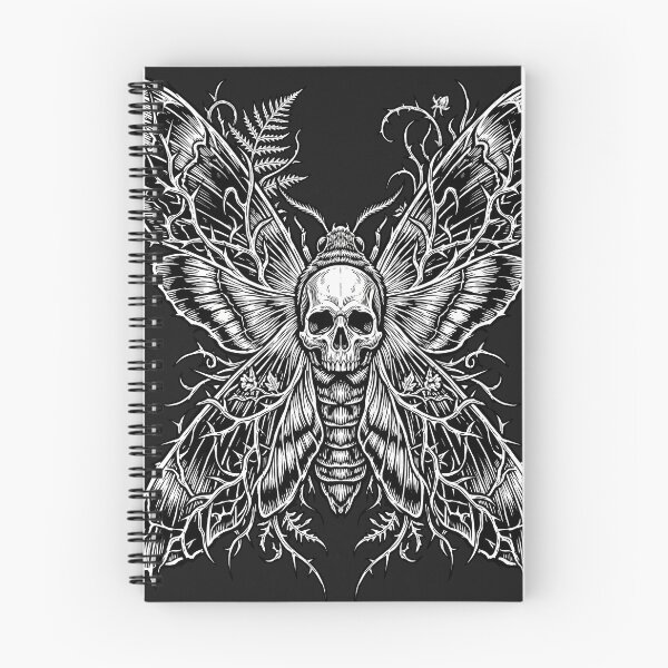 Item preview, Death's-Head Hawkmoth - Gothic Whimsigoth Nature Art designed and sold by DarkNeural.
