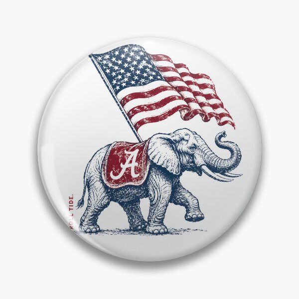 Item preview, Fourth Of July Patriotic Alabama elephant  designed and sold by ashofthesouth.