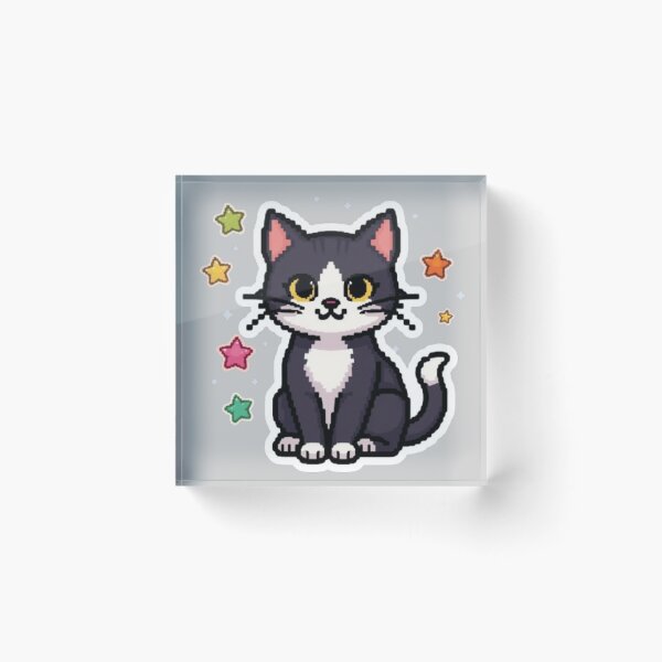 Item preview, Pixel Paws Retro Gaming Sticker designed and sold by Stylestickers55.
