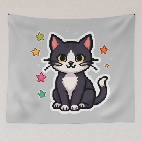 Item preview, Pixel Paws Retro Gaming Sticker designed and sold by Stylestickers55.