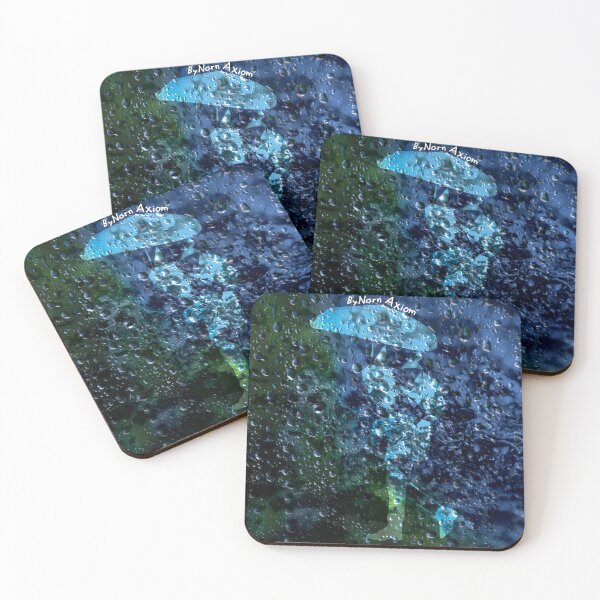 Item preview, Rainy Day Silhouette Melancholy Blue Aesthetic Art designed and sold by NornAxiom.