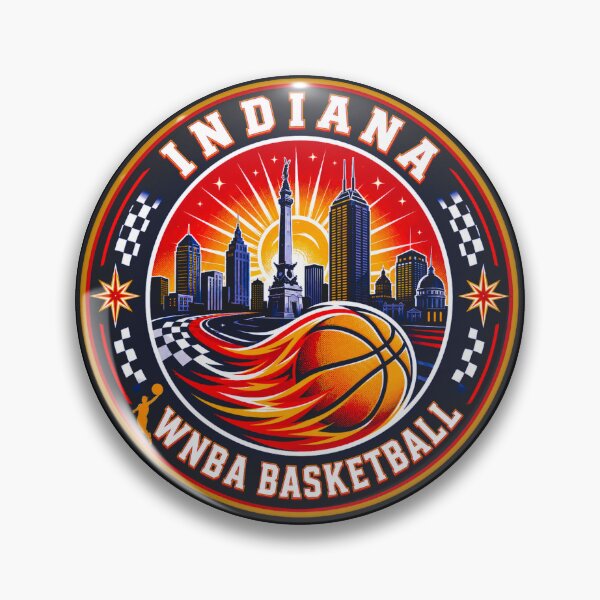 Item preview, Indiana Women’s Basketball Racing Skyline Emblem Red Navy Design designed and sold by TKOprintdesigns.