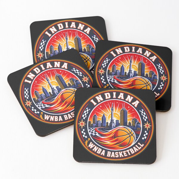 Item preview, Indiana Women’s Basketball Racing Skyline Emblem Red Navy Design designed and sold by TKOprintdesigns.