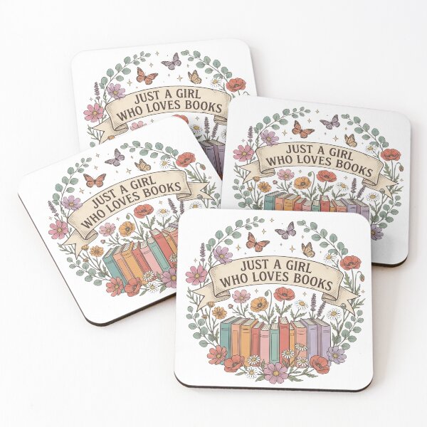 Item preview, Just A Girl Who Loves Books | Floral Book Lover Vintage Reading Design designed and sold by TheDigitalArtisianHub.