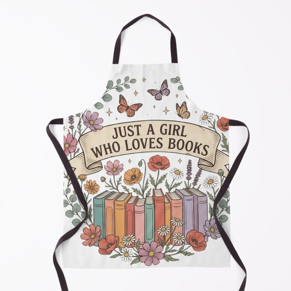 Item preview, Just A Girl Who Loves Books | Floral Book Lover Vintage Reading Design designed and sold by TheDigitalArtisianHub.