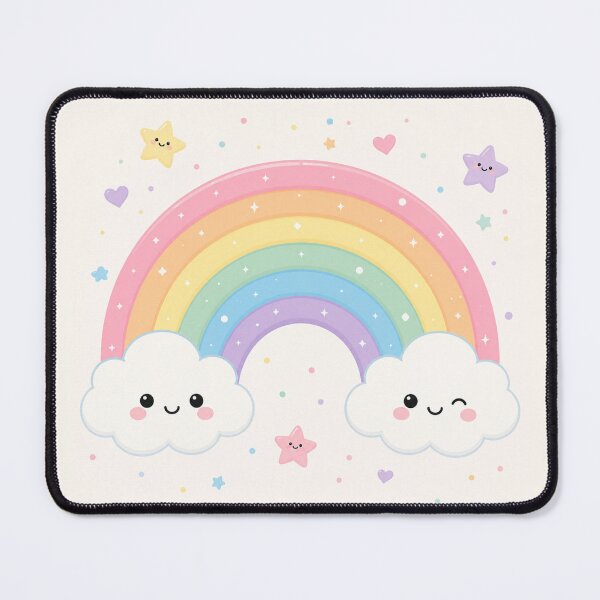 Item preview, Kawaii Pastel Rainbow And Happy Clouds designed and sold by 0606PM.