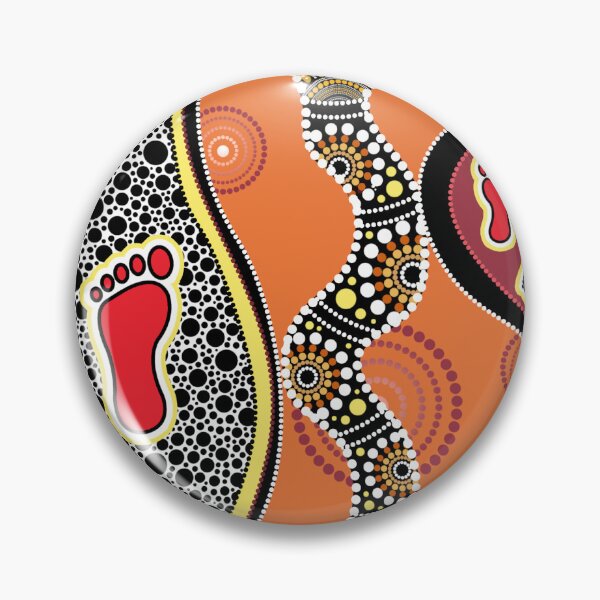Item preview, Aboriginal Dot Painting Bedding Set Snake designed and sold by AboriginalartVI.