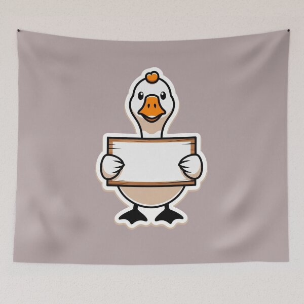 Item preview, Funny Goose Protest - Ironic Slogan Sticker designed and sold by design-rebell.