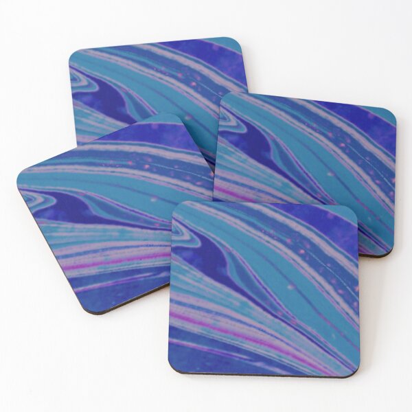 Item preview, Blue purple pink white marbling  designed and sold by glowvim.