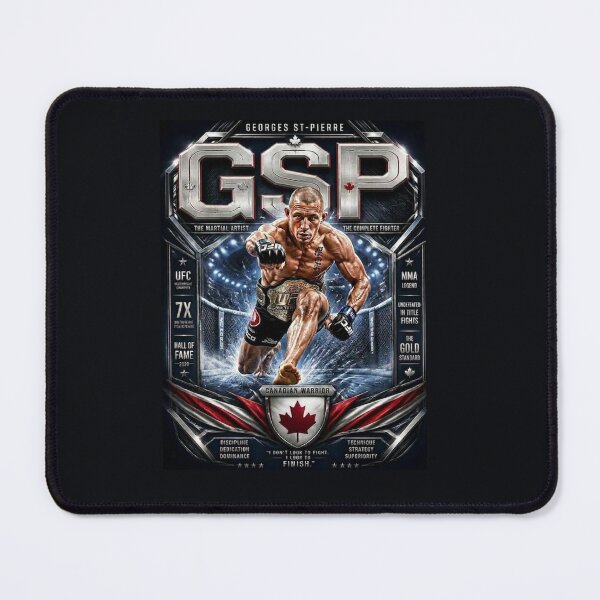 Item preview, GSP The Complete Fighter Georges St-Pierre MMA Champion Digital Art designed and sold by tareankush.